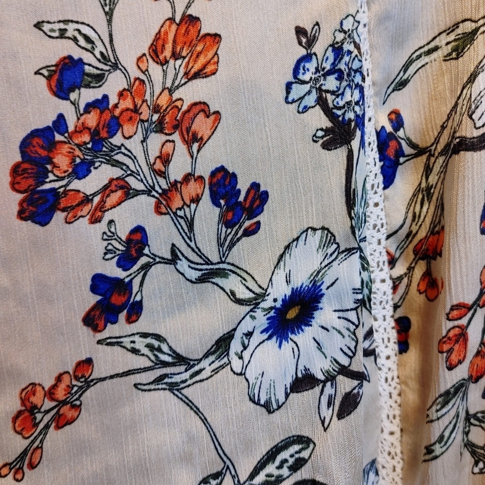 Floral cropped kimono - Picture 6 of 11